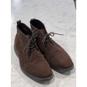 Alfani Tripp Men’s Lace Up Suede Desert Comfort Ankle Chukka Boots Size 10 Brown